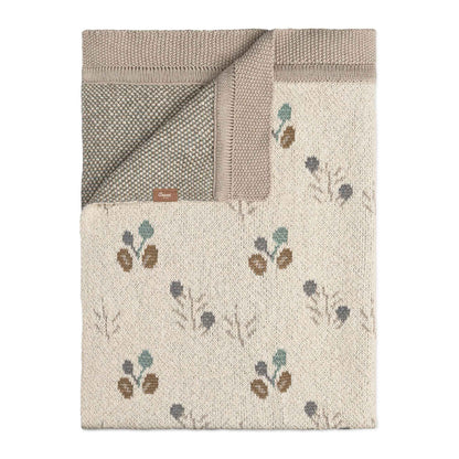 Crane Baby - Avery Organic Cotton Knitted Baby Blanket (Poppy)
