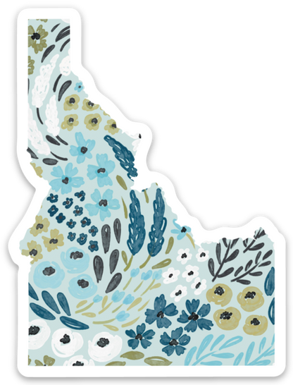 Idaho Floral State Sticker