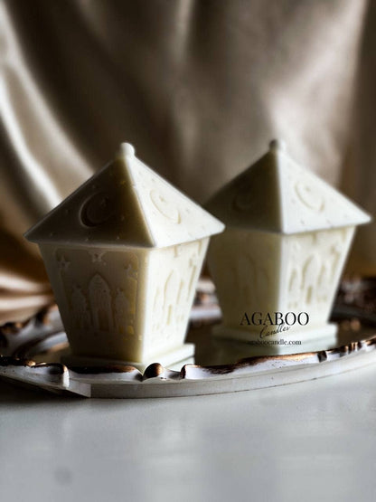 Ramadan Lantern Islam Candle 5.5x3.5in - Religion