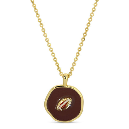 Touchdown! Football Pendant Necklace