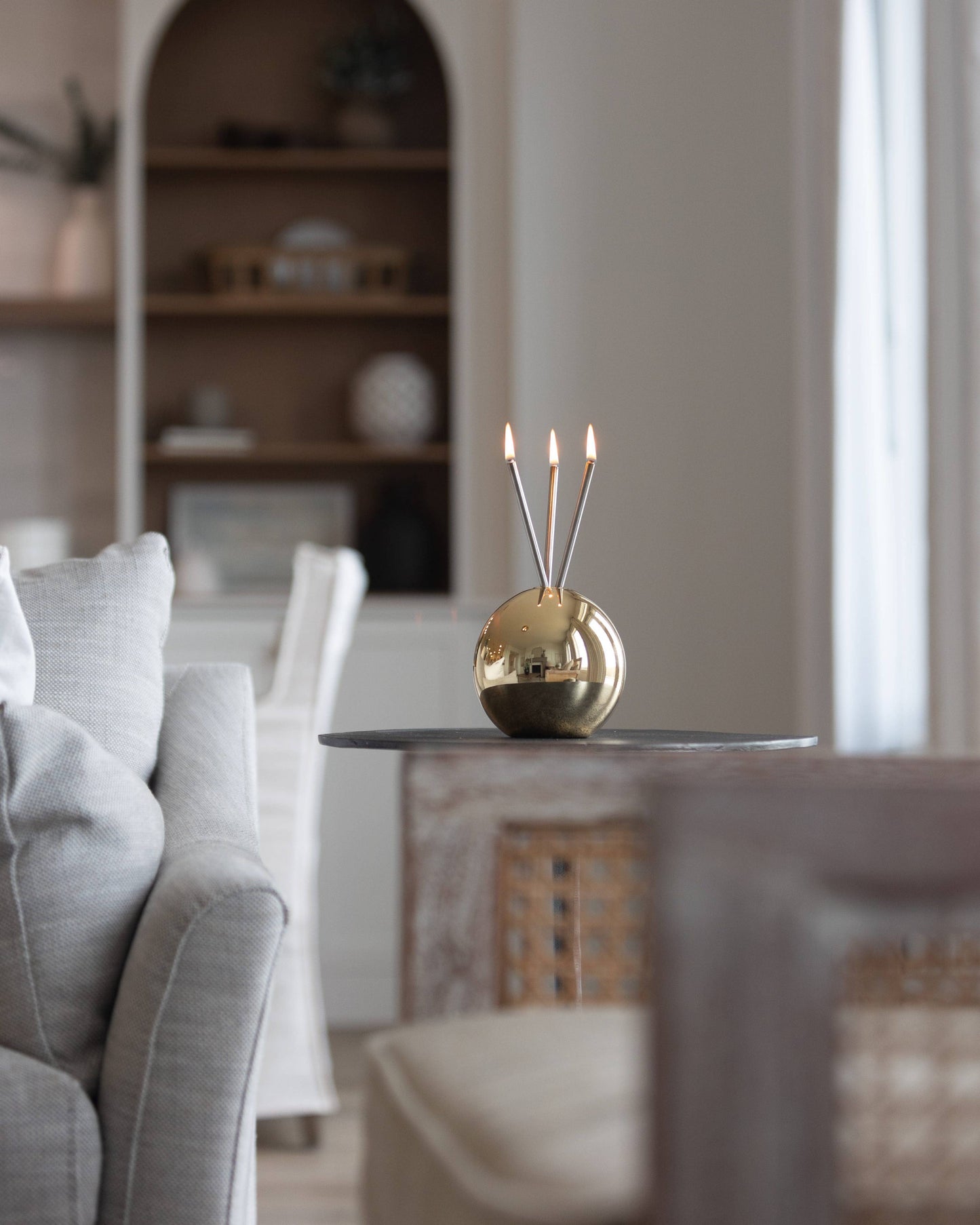 Neva Gold Metallic Vase for Everlasting Candles