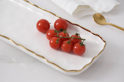 Small Rectangular Tray Gold Trim