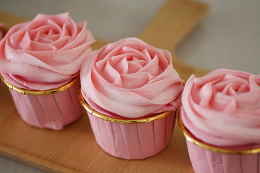 Rose Cupcake Soap (Rose Petals) 5oz