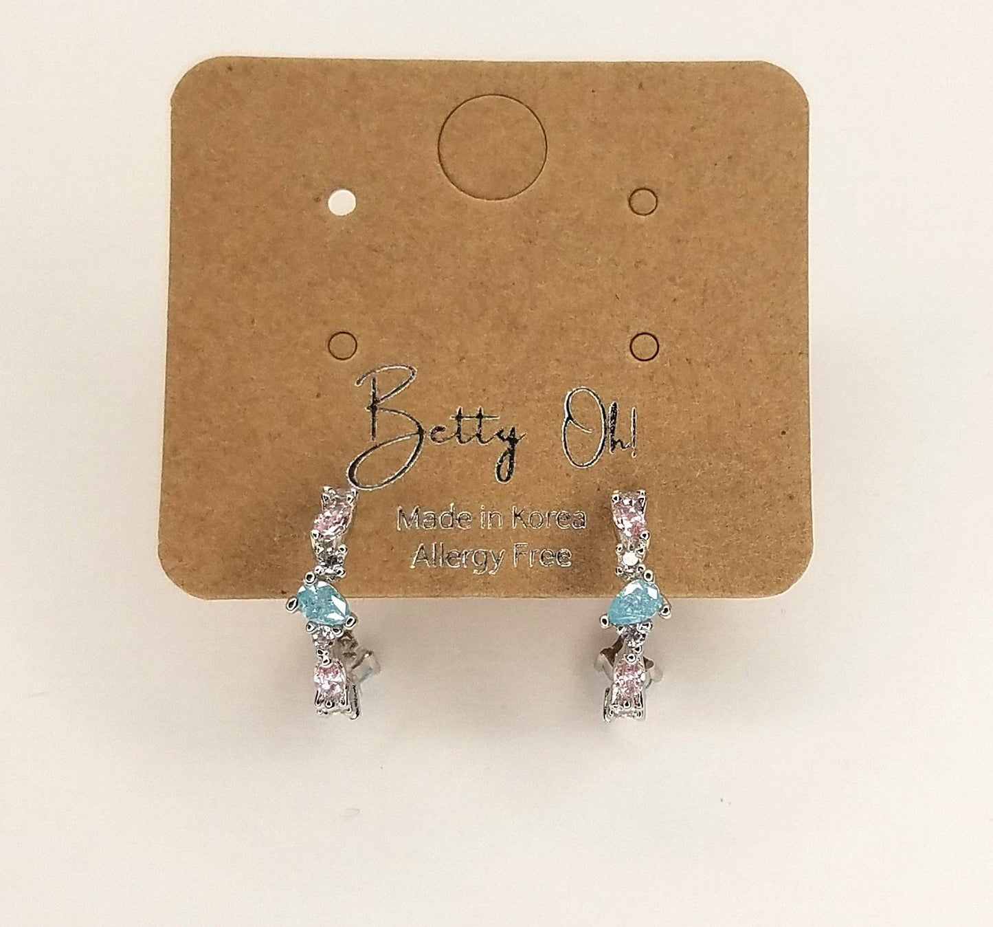 Cubic Zircornia Hoop Earring