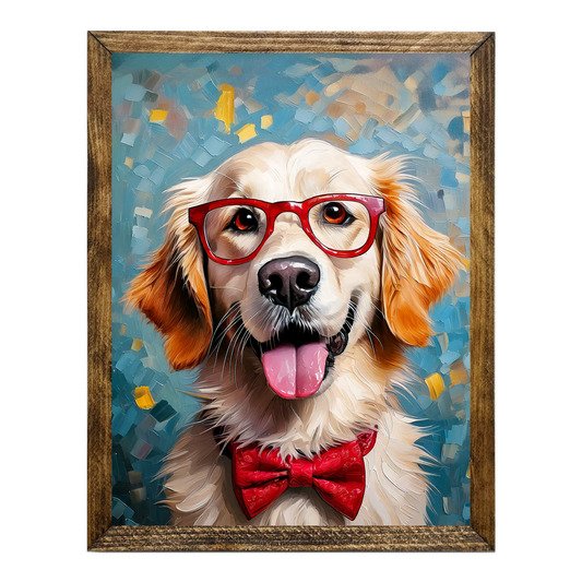 ARTISTIC SERIES TIMBERLAND- ANIMALS WITH GLASSES RETRIEVER