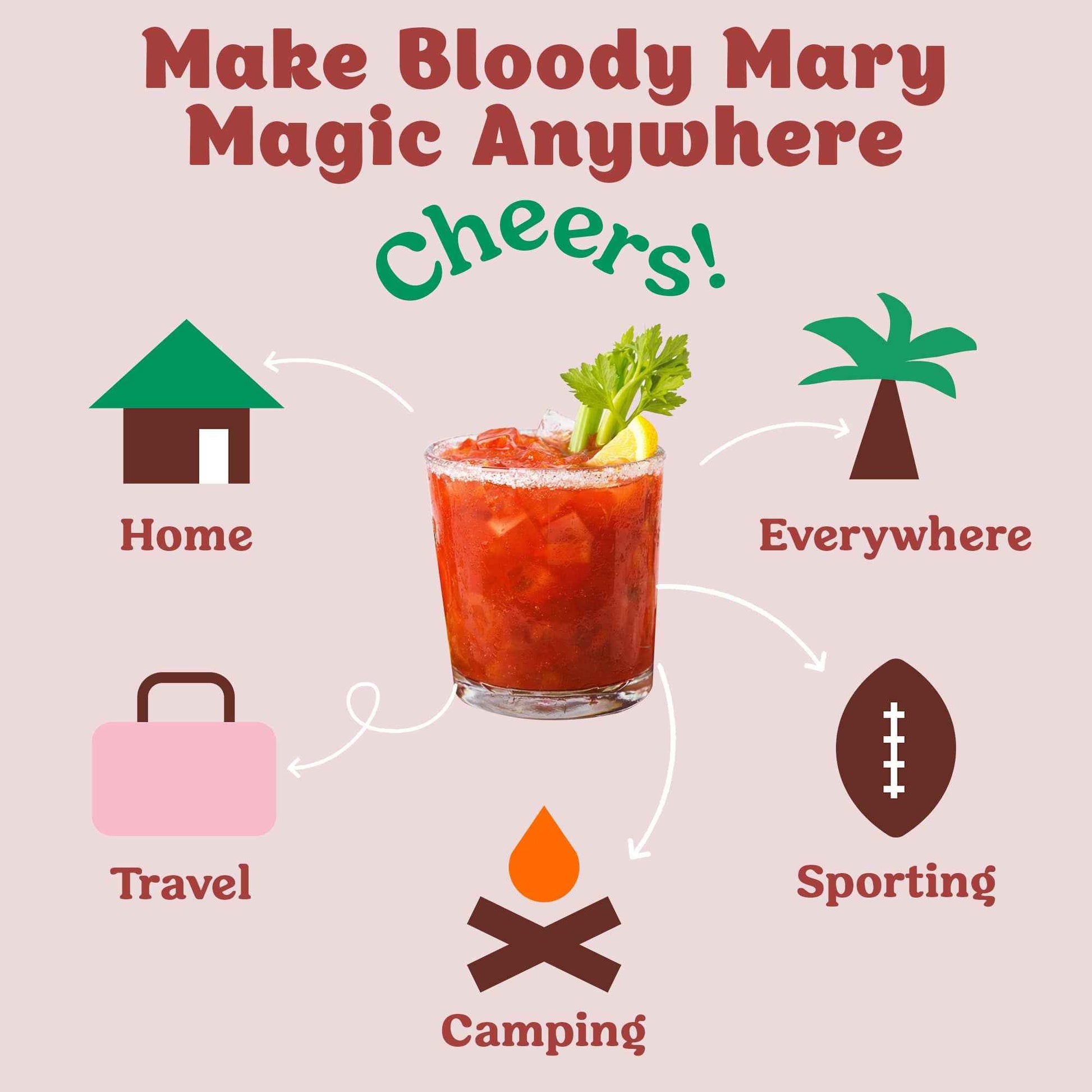 Craftmix - Bloody Mary Cocktail/Mocktail Mixer - 24ct Caddy
