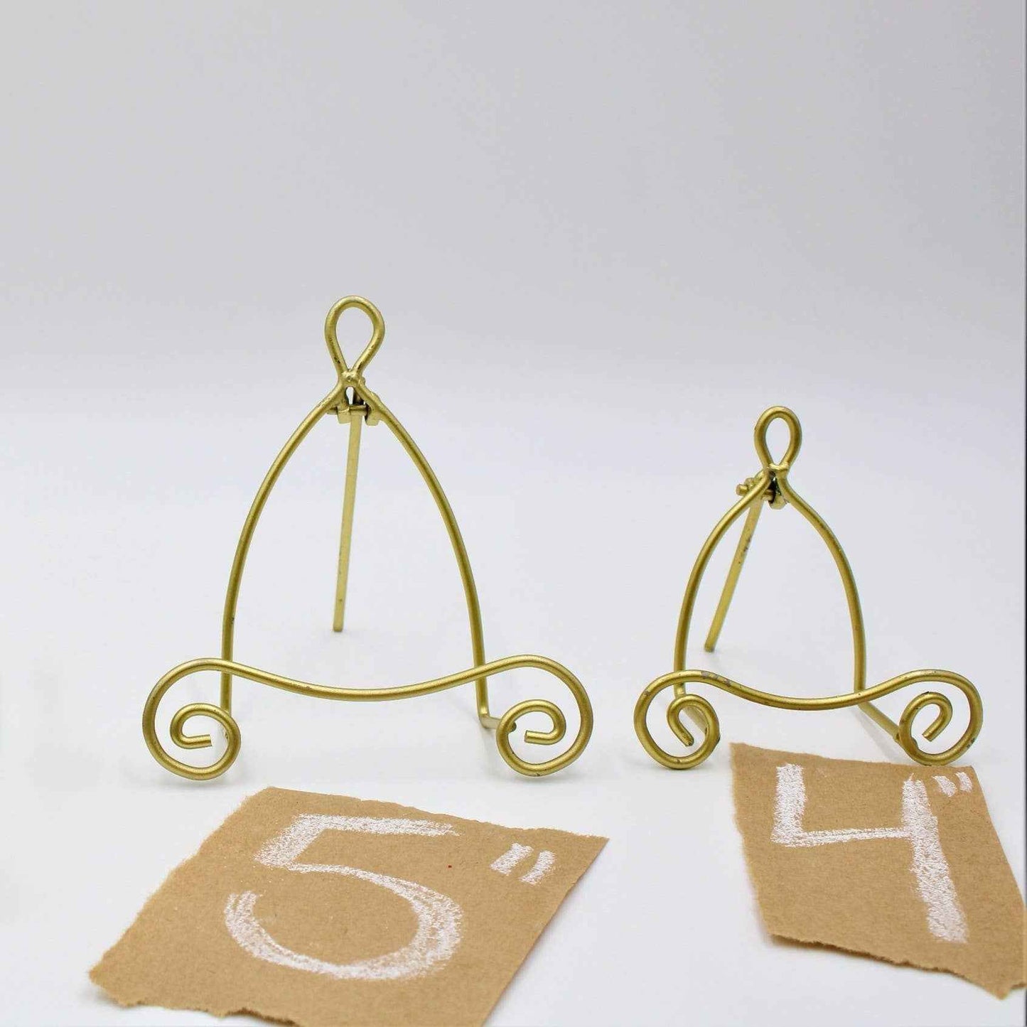 5in Gold Scroll Easel