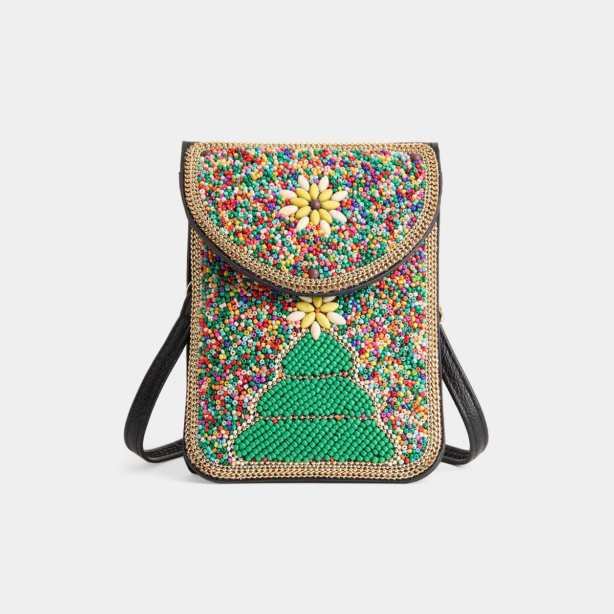 Artisan Beaded Holiday Crossbody