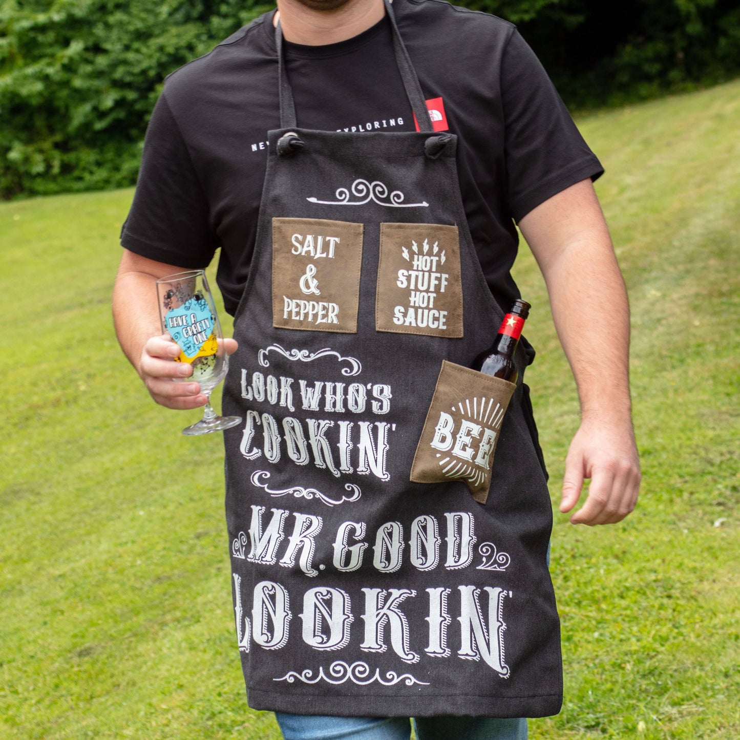 Mr. Good Lookin' Apron - Novelty BBQ Gift