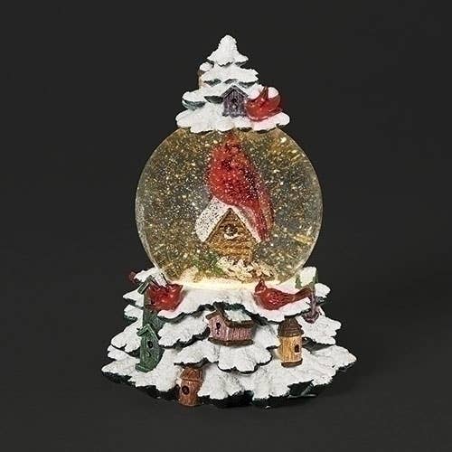 9" Cardinal Dome Snow Globe
