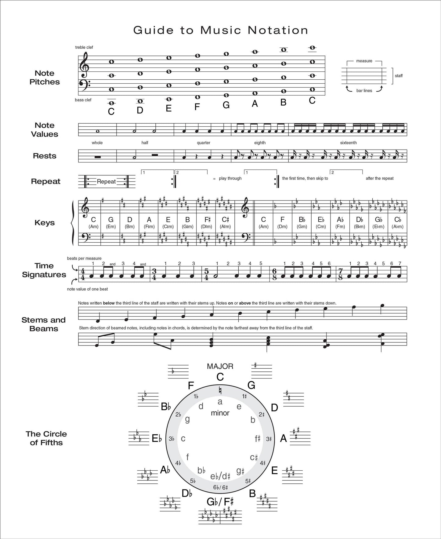 Music Manuscript Notebook (Wide Staff)