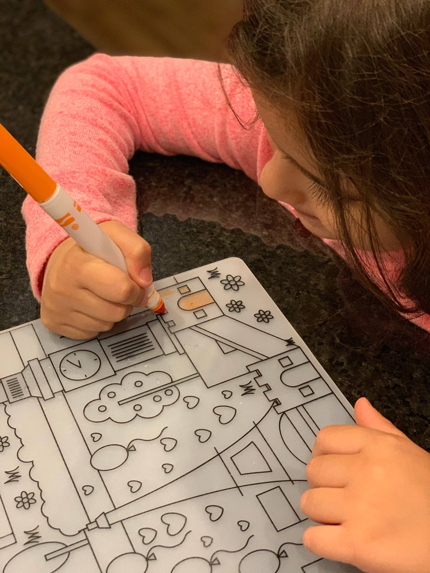 Reusable Silicone Coloring Placemats - Gift for Kids