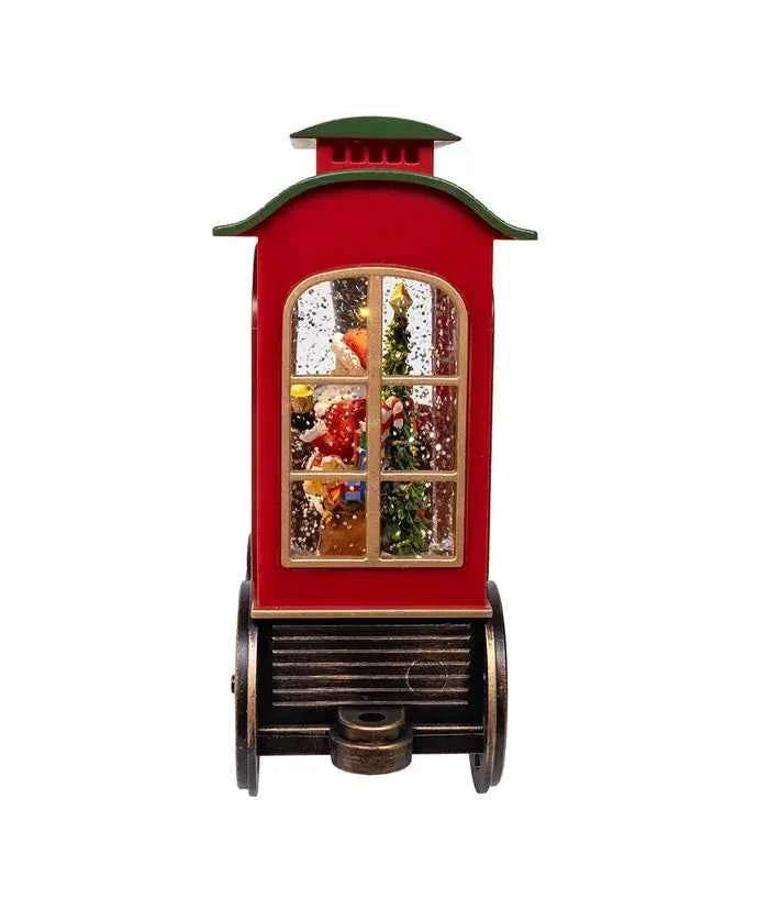 7.625" BO LED Santa Train W/Spin Water