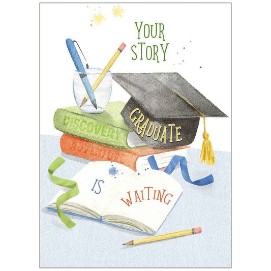 Legacy - Caps & Books - Graduation Card