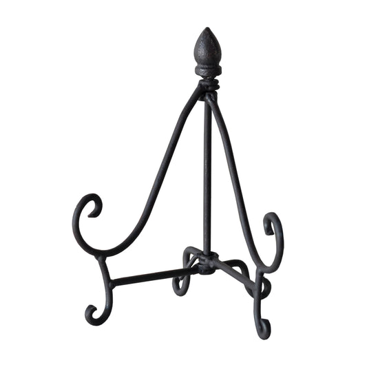 Metal 7.75" Black Scroll Design Easel