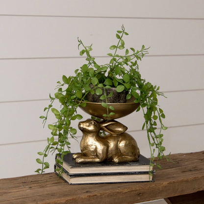 Rabbit Bowl Figurine