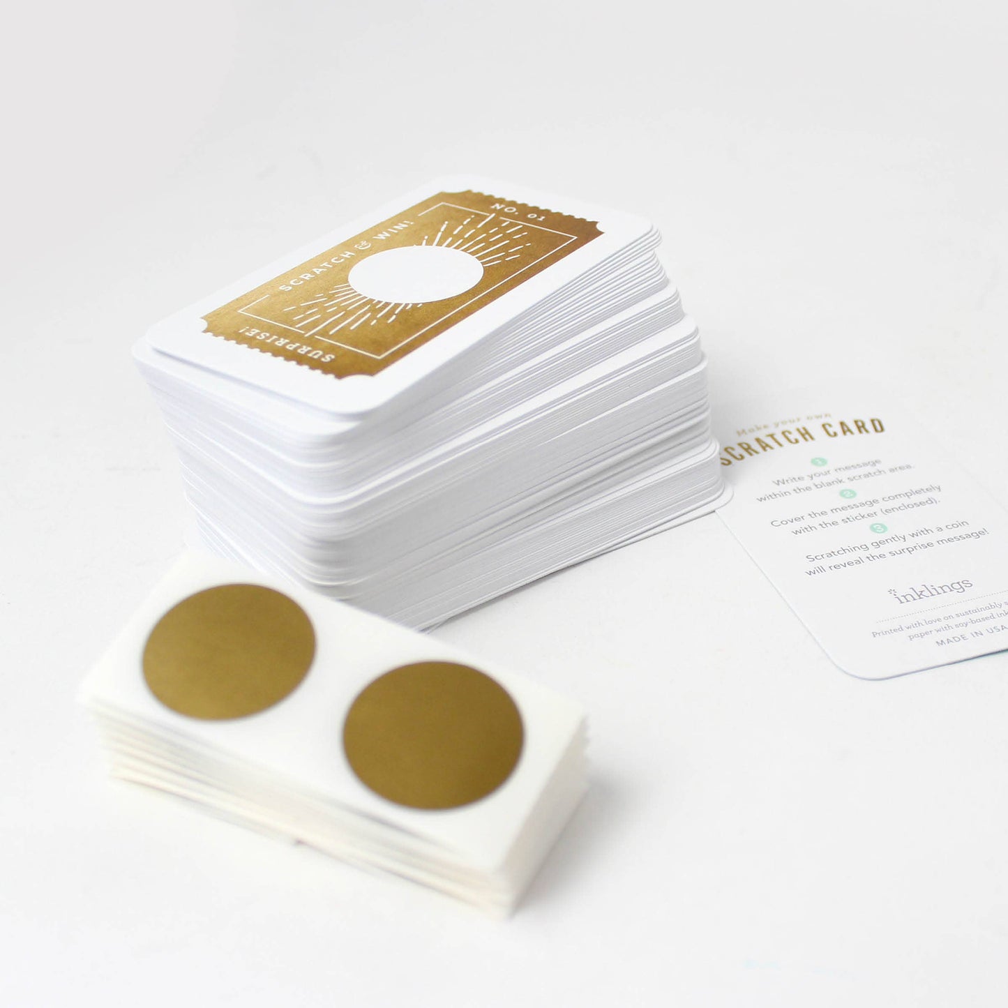 100 Customer Scratch-off Cards - Golden Ticket