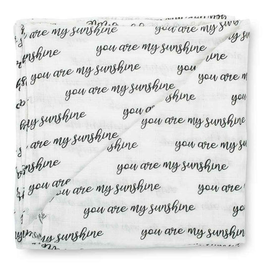 LollyBanks - You Are My Sunshine Baby Muslin Swaddle Blanket