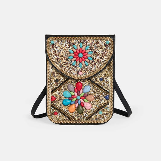 Artisan Beaded Crossbody - Desert Burst