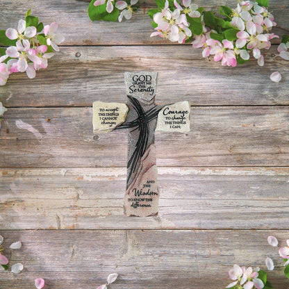 Dicksons - Cruz de pared - Oración de la serenidad grabada