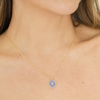 Tiny Cross Pendant Necklace