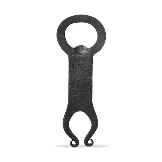 Hanging Around Forged Bottle Opener Black Iron