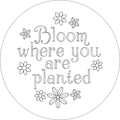 Blooms & Succulents Embroidery Pattern Transfers