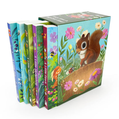 Cute Animals Book Set (Otter, Hedgehog, Deer, Squirrel, Fox)