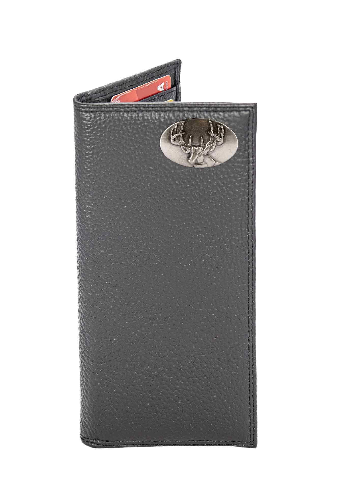 Buck Leather Roper Wallet: Crazyhorse Brown