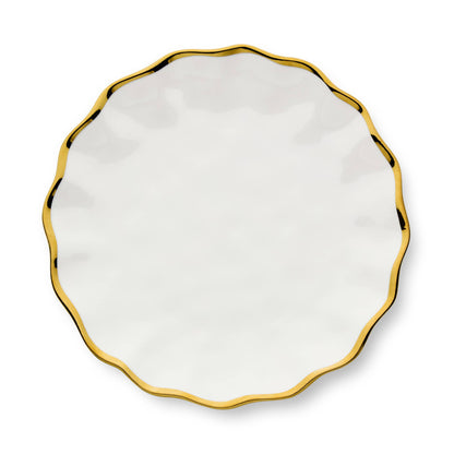 Plato llano Regency Gold de 11 pulgadas