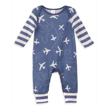 Baby Boy's Airplanes Cotton Romper
