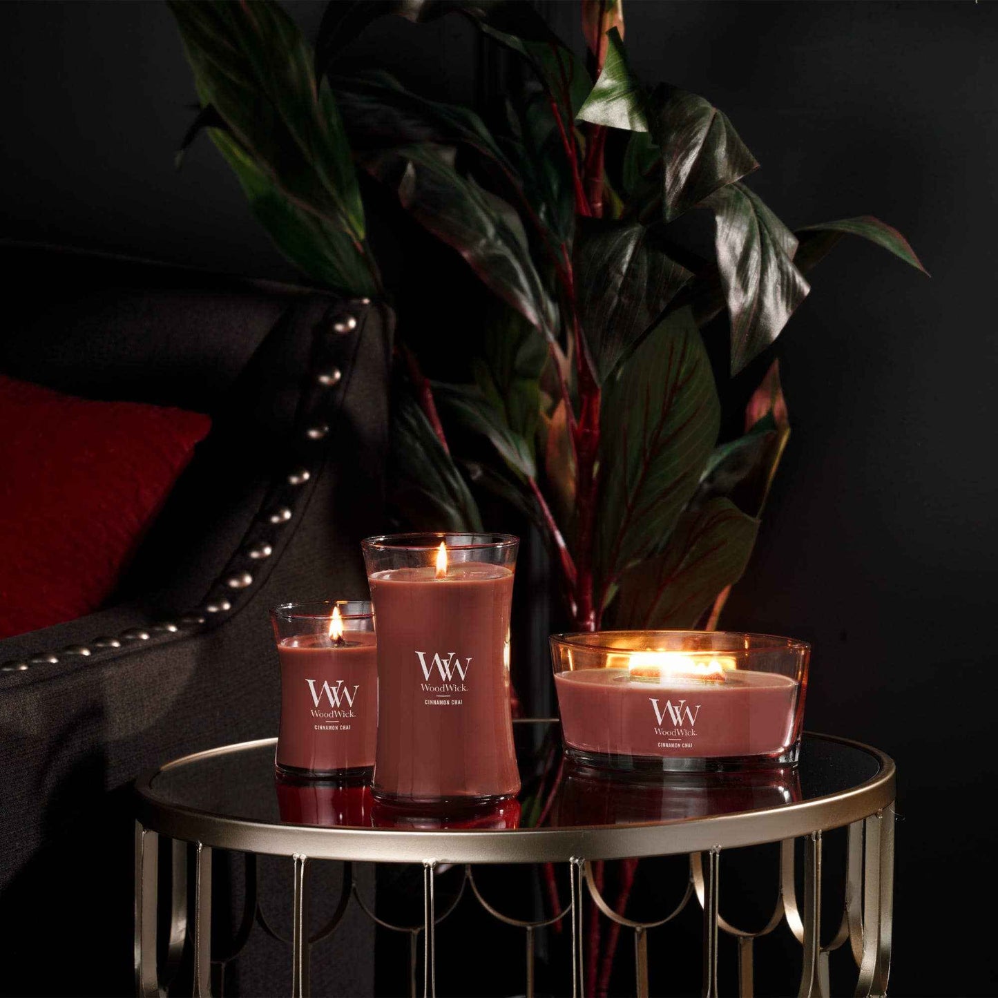 Cinnamon Chai Scented Ellipse Candle, 16 oz