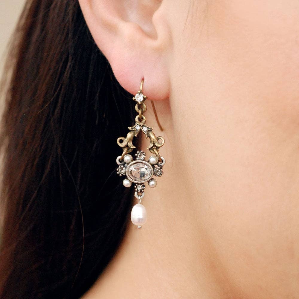 Joyería Sweet Romance - Pendientes Lorraine de cristal francés