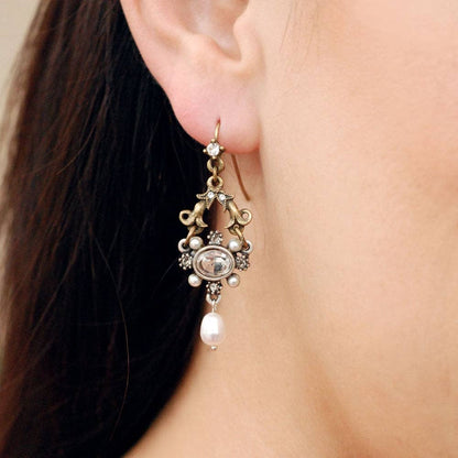 Joyería Sweet Romance - Pendientes Lorraine de cristal francés
