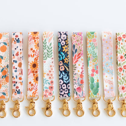Spring Garden Wristlet Keychain