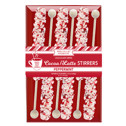 Melville Candy Company - Palitos de menta - Chocolate blanco