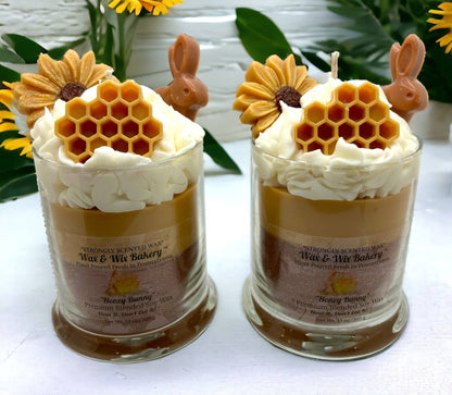 Honey Bunny Candle. 13 oz. Large Soy Dessert Candle