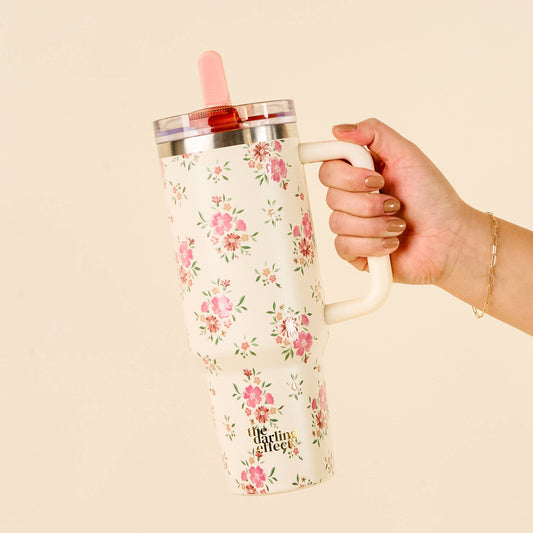 40oz Lifestyle Flip Straw Tumbler-Endless Daydream Cream