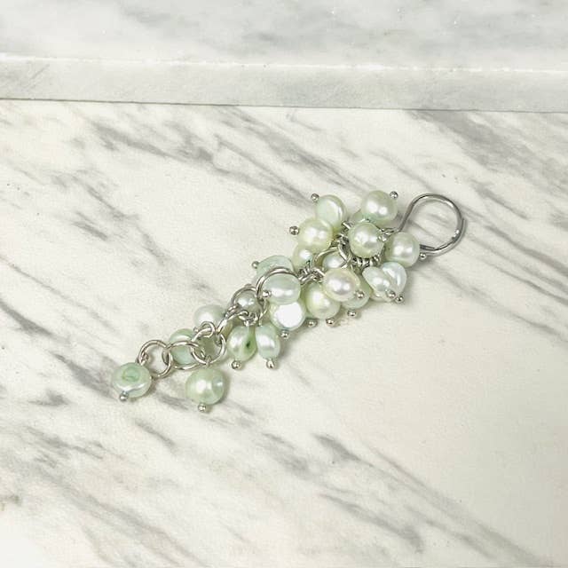 Anita K By Blushing Pink - Freshwater Cluster Drop Dangle Earring