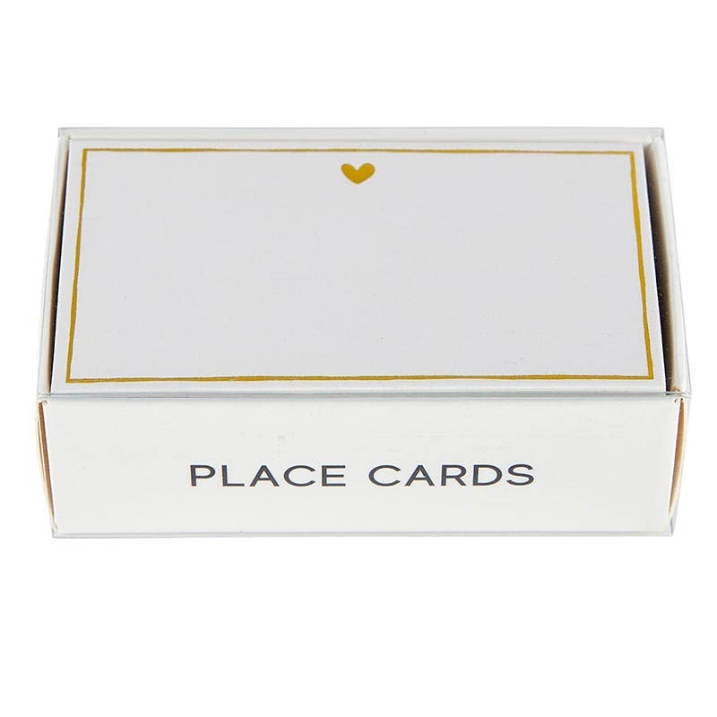 Santa Barbara Design Studio de Creative Brands - Tarjetas de lugar con lámina dorada - Corazón