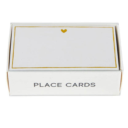 Santa Barbara Design Studio de Creative Brands - Tarjetas de lugar con lámina dorada - Corazón