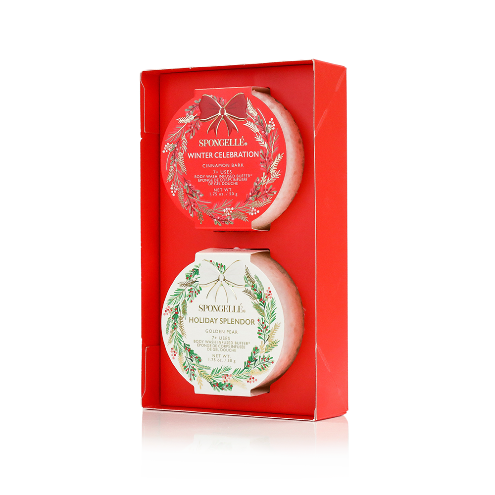 Spongellé | Navidad 2025 | Regalos para calcetines navideños | Regalos - Set de regalo de corona navideña Home &amp; Hearth | REGALOS PARA CALCETINES NAVIDEÑOS