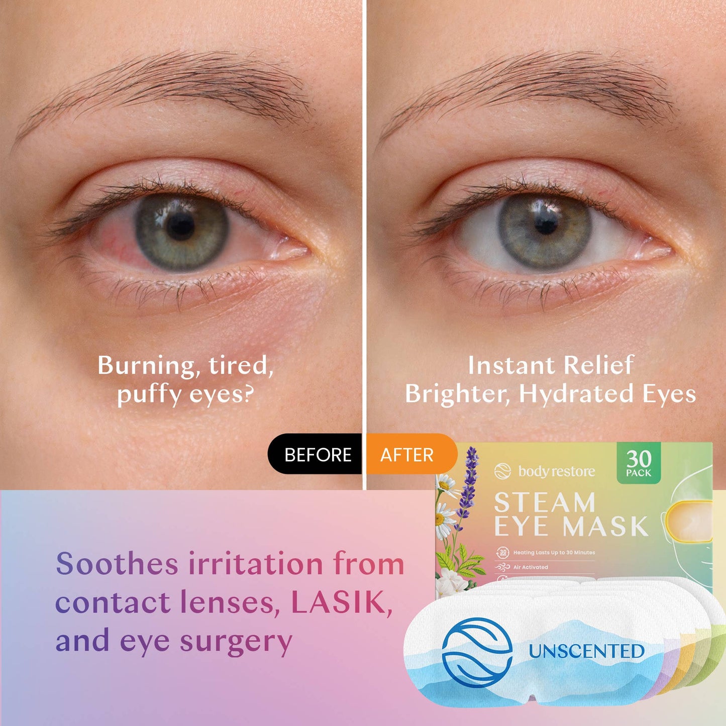 body restore - Variety Steam Eye Mask (Assorted, sold separately)