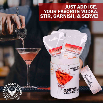 ThousandOaksBarrelCo. - Singlez Bar Martini Collection- 5-Pack Single Serve Mixers