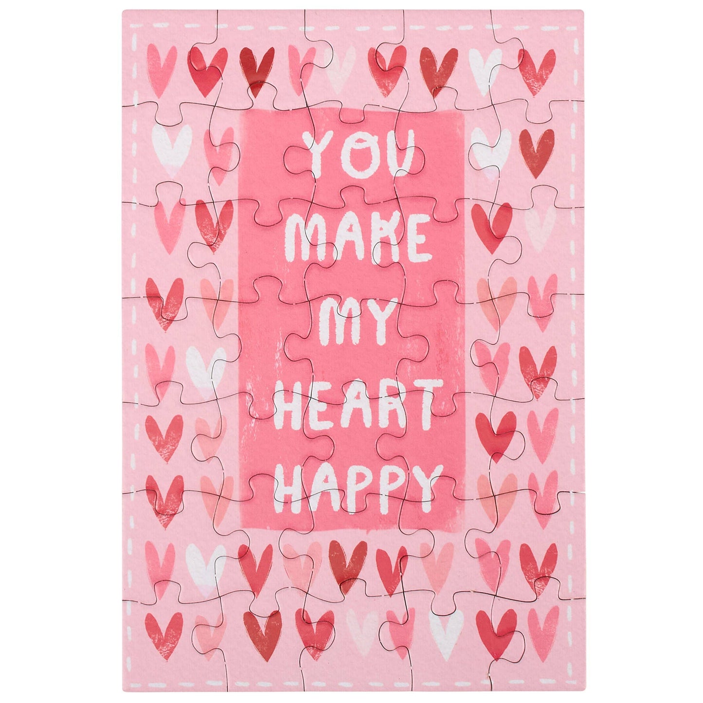 You Make My Heart Happy Puzzle Card