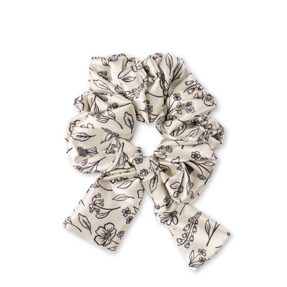 Elyse Breanne Design - Pressed Floral Satin Scrunchie