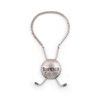 Vagabond House - Pewter Golf Ball Decanter Tags