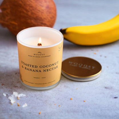 Coconut & Banan Gold 12 oz Candle