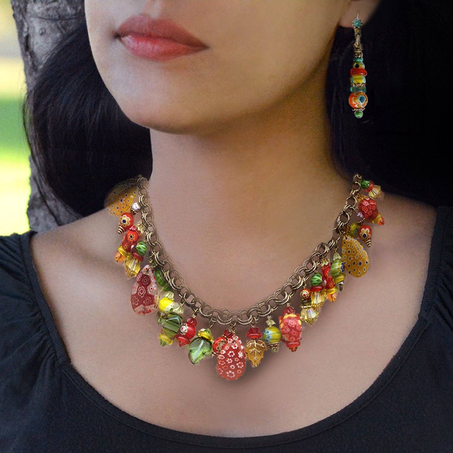 Millefiori Stack Earrings