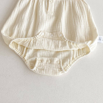 Baby Girl Sleeveless Flowers Bodysuit
